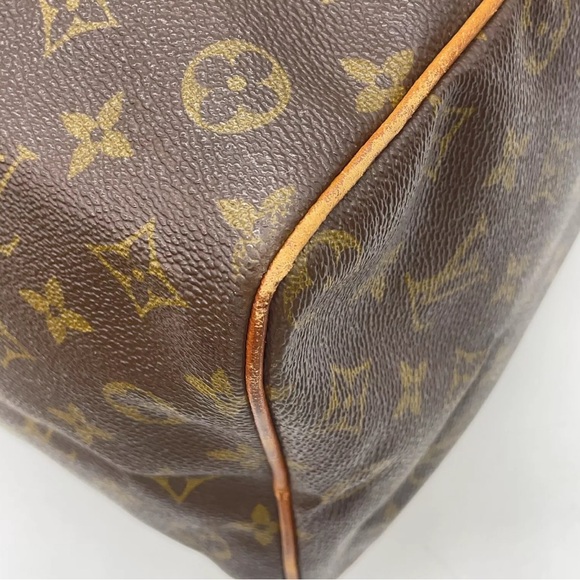 Auth Louis Vuitton Monogram Old Speedy 35 Handbag W/Dustbag/Lock - Picture 8 of 16